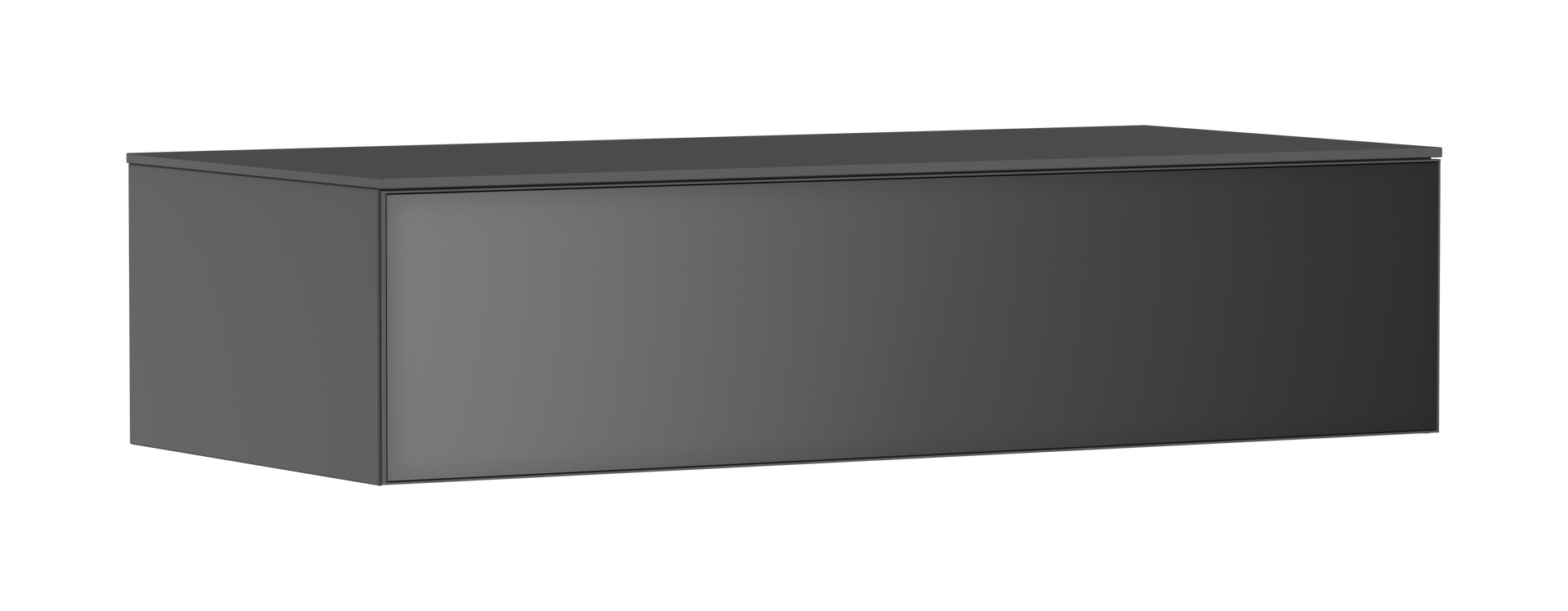 Sideboard Schiefergrau Matt 1180/550 mit 1 Schubkasten und Abdeckplatte