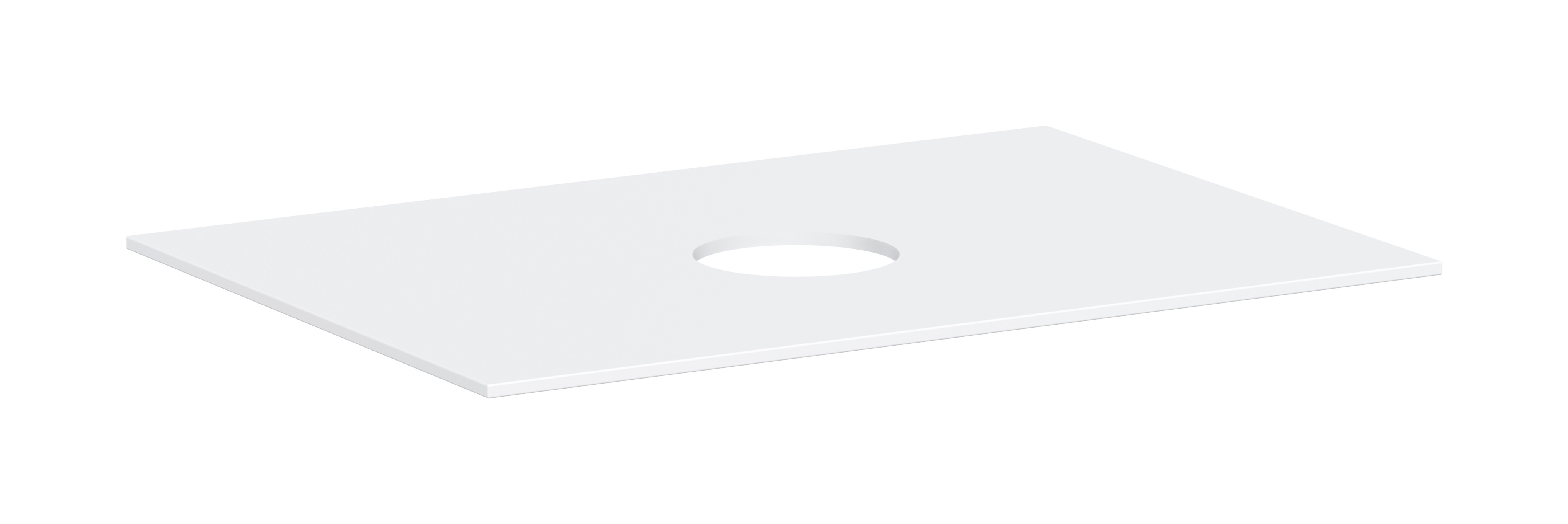 Konsole 780/550 mit Auschnitt mittig für Aufsatzwaschtisch ohne Hahnloch