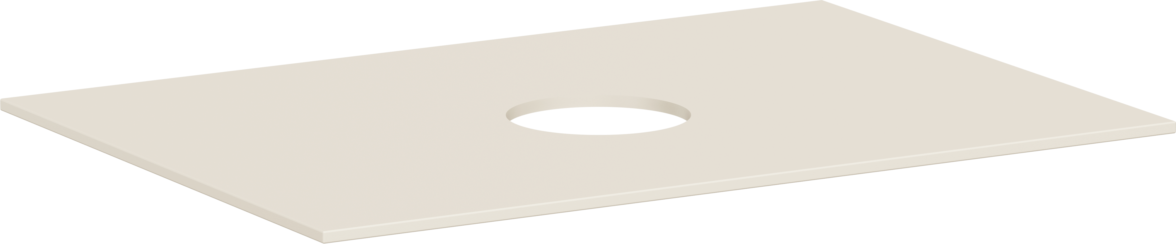 Konsole 780/550 mit Auschnitt mittig für Aufsatzwaschtisch ohne Hahnloch