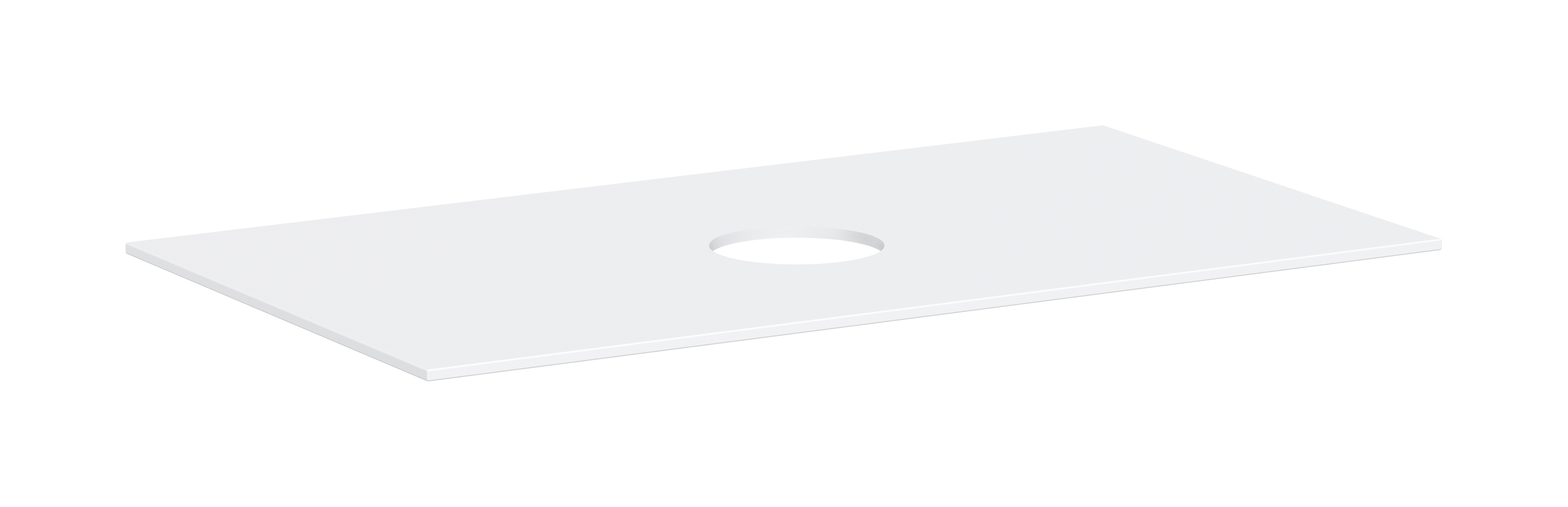 Konsole 980/550 mit Ausschnitt mittig für Aufsatzwaschtisch ohne Hahnloch