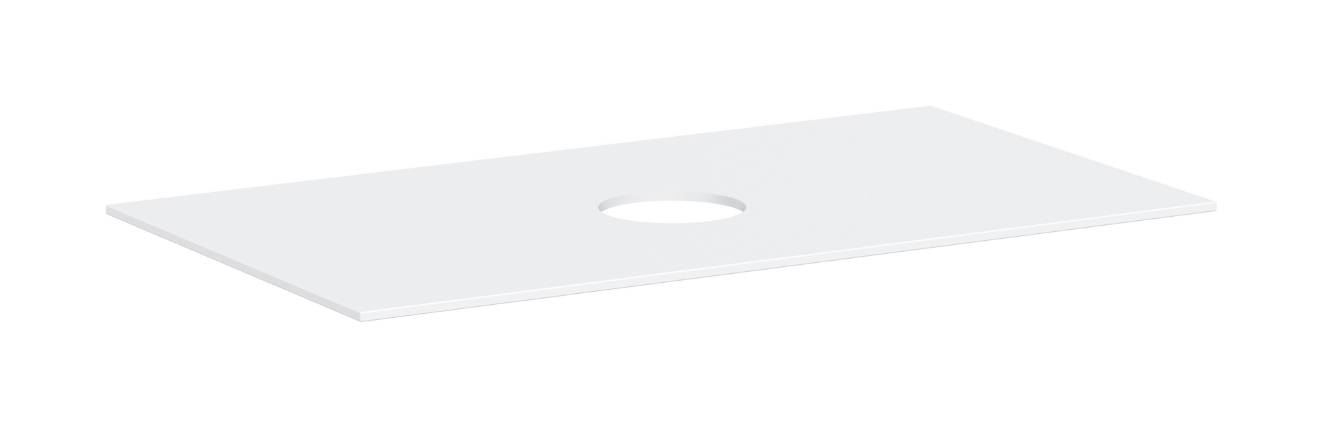 Konsole 980/550 mit Ausschnitt mittig für Aufsatzwaschtisch ohne Hahnloch