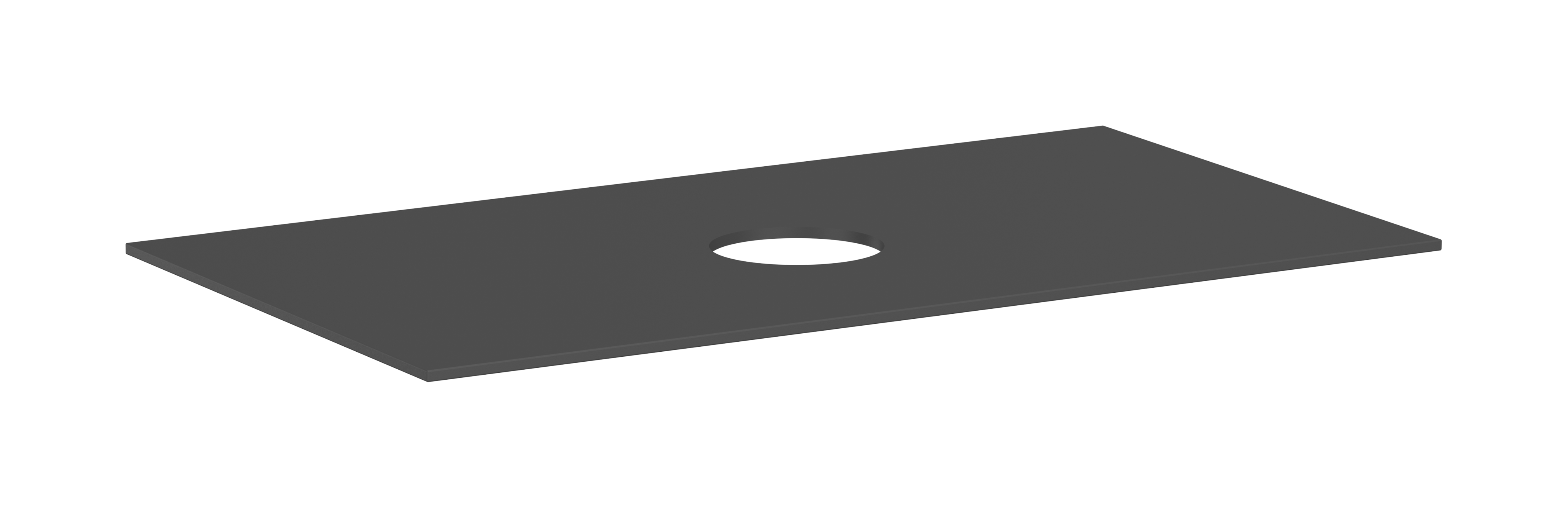 Konsole 980/550 mit Ausschnitt mittig für Aufsatzwaschtisch ohne Hahnloch