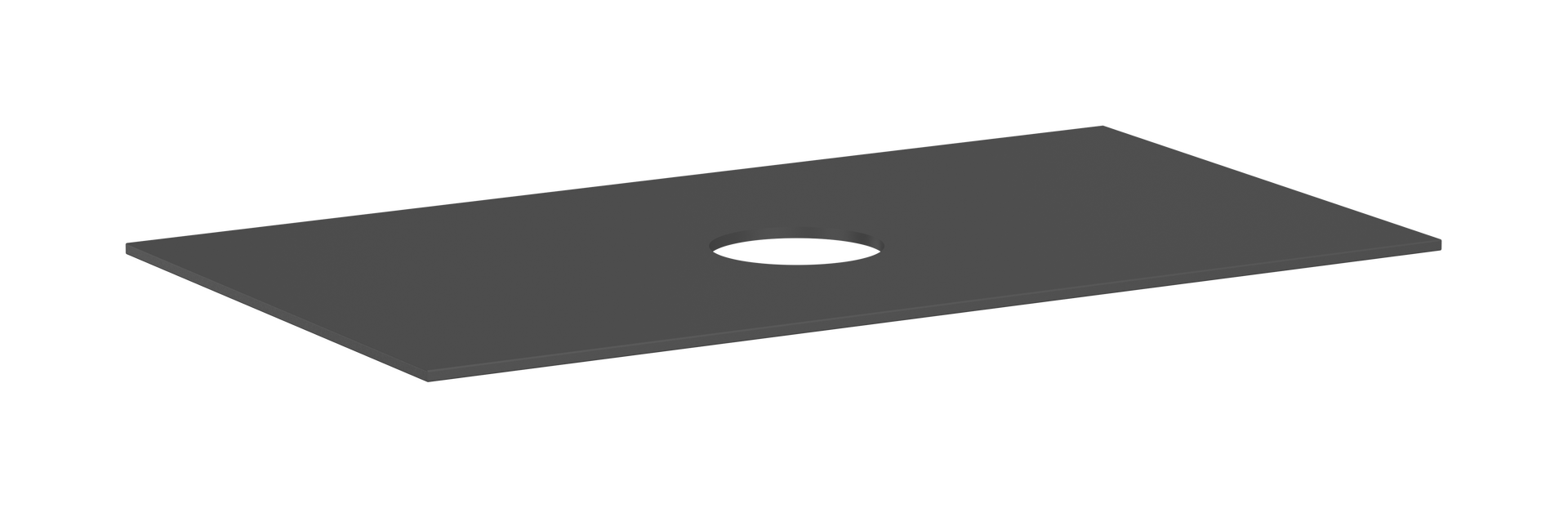 Konsole 980/550 mit Ausschnitt mittig für Aufsatzwaschtisch ohne Hahnloch