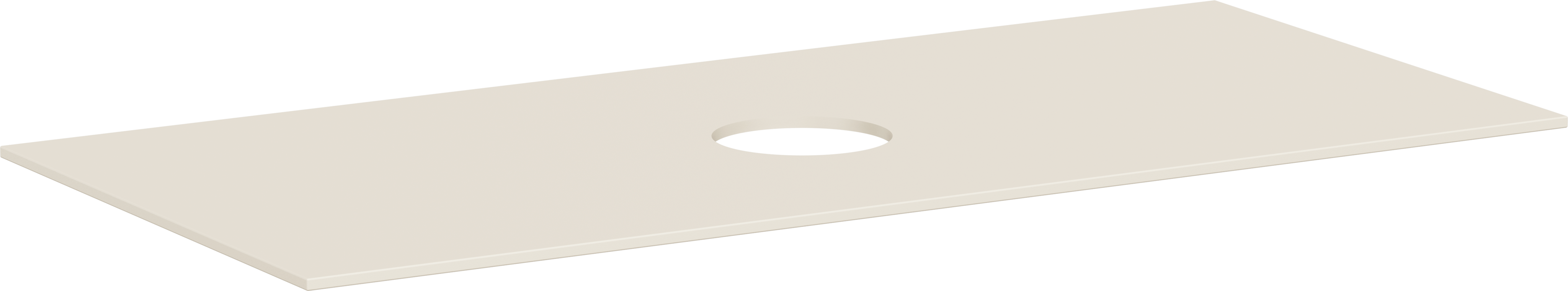 Consola 1180/550 con recorte en el centro para lavabo tipo bol sin orificio para grifo