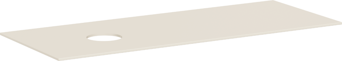 Konsole 1370/550 mit Ausschnitt links für Aufsatzwaschtisch ohne Hahnloch