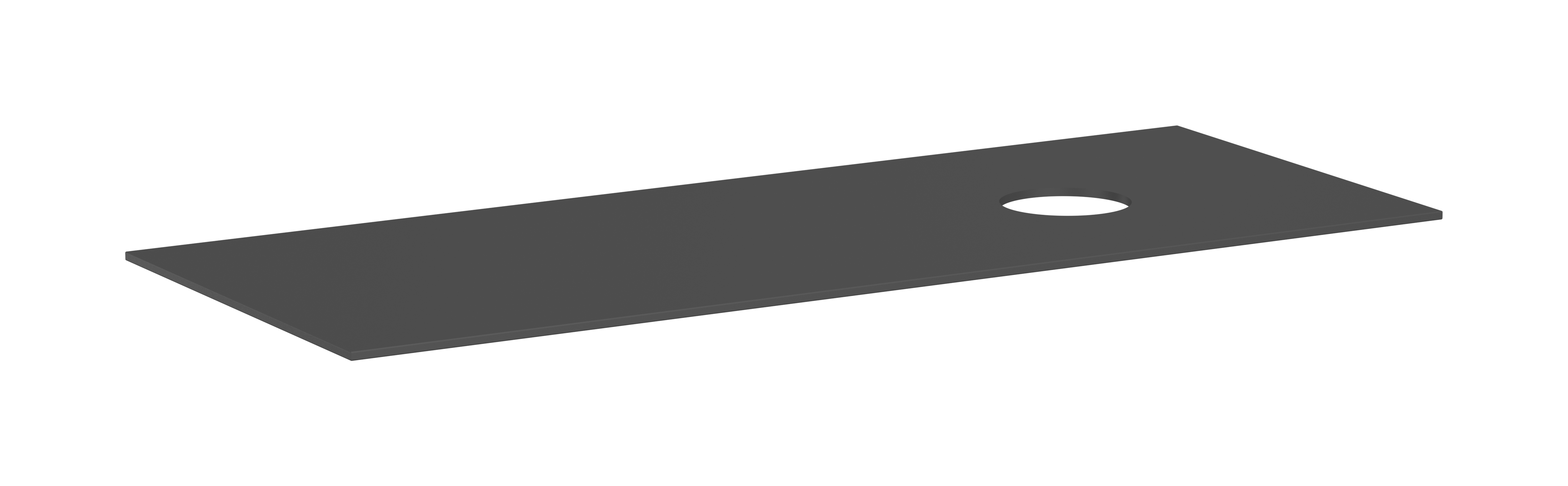 Console 1370/550 met uitsparing rechts voor waskom zonder kraangat