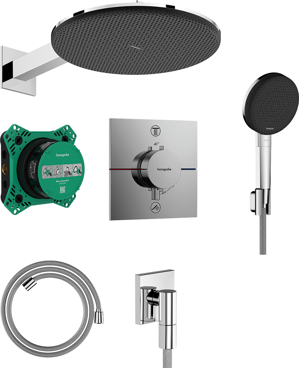Design ShowerSet 300 1jet with thermostat and basic set iBox universal 2