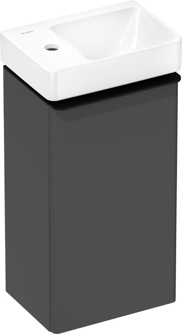 badmeubel set Diamond Matt Grey 340/245 scharnier links met fontein