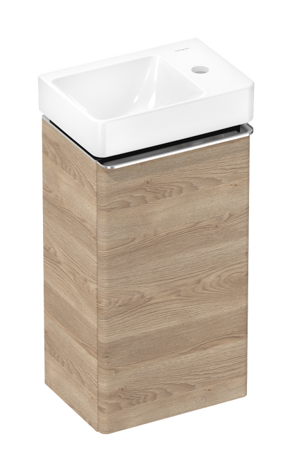 badmeubel set Natural Oak 340/245 scharnier rechts met fontein