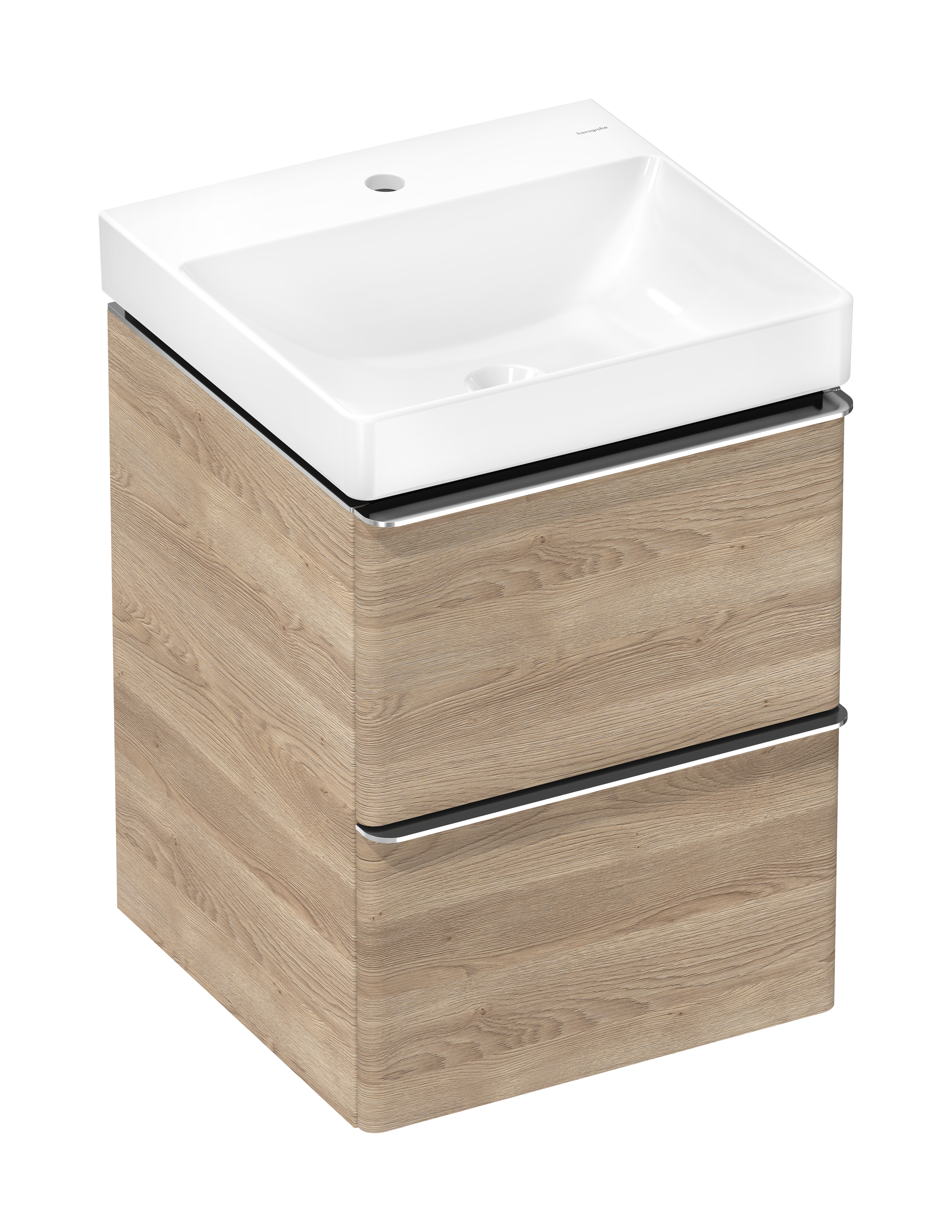 Vanity unit set Natural Oak 480/475 with 2 drawers with handrinse basin