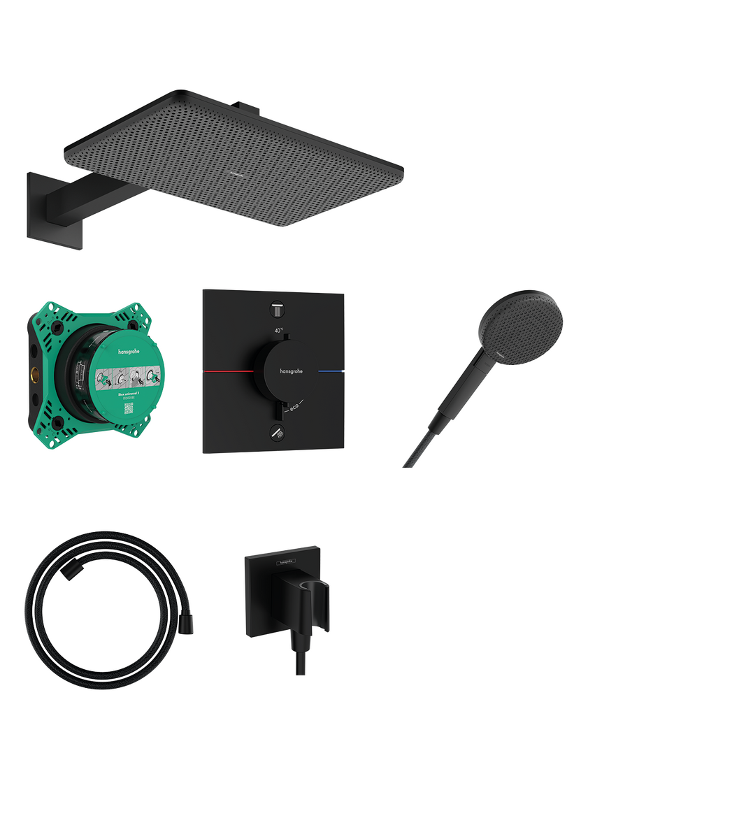 Design ShowerSet 210/340 1jet with thermostat and basic set iBox universal 2