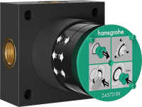 Basic set for overhead shower 2jet