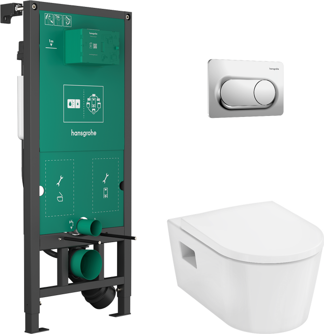 WC Complete Set with iFrame universal concealed cistern