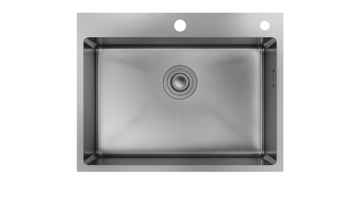 S432-F570台上盆570 含手动下水（2孔）