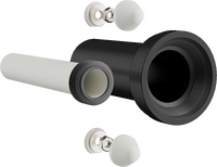 Uniwersalny zestaw przyłączeniowy do wiszącej miski WC