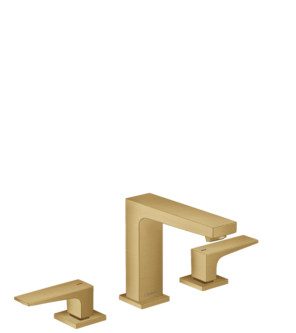 Widespread Faucet 110 with Lever Handles and Pop-Up Drain