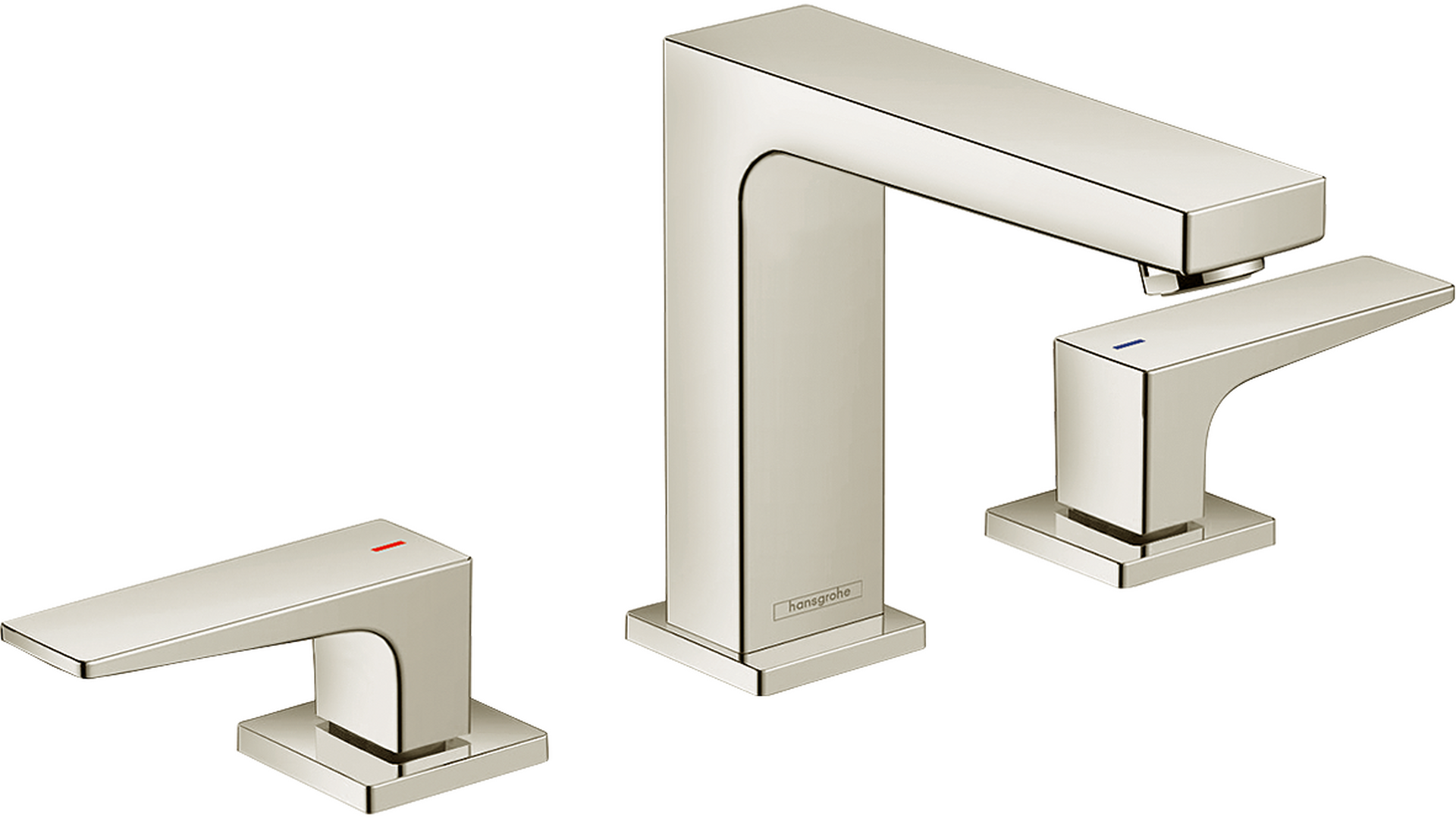 Widespread Faucet 110 with Lever Handles and Pop-Up Drain