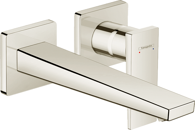 Wall-Mounted Single-Handle Faucet Trim with Lever Handle