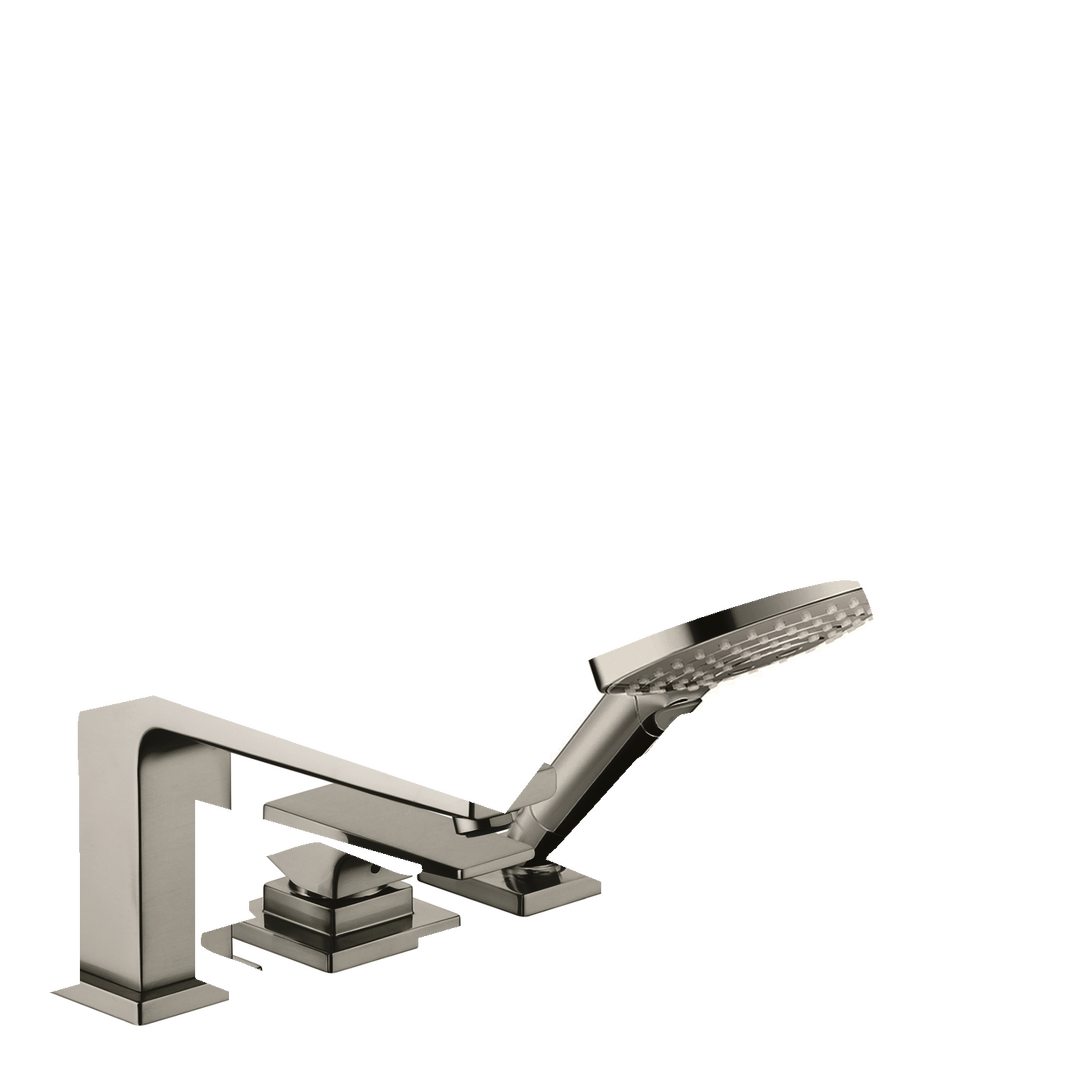 3-Hole Roman Tub Set Trim with Lever Handle and 1.75 GPM Handshower