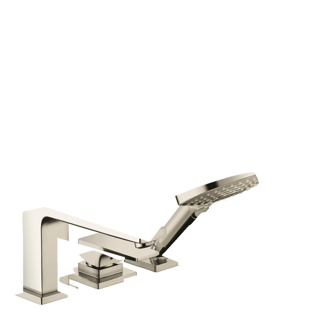 3-Hole Roman Tub Set Trim with Lever Handle and 1.75 GPM Handshower