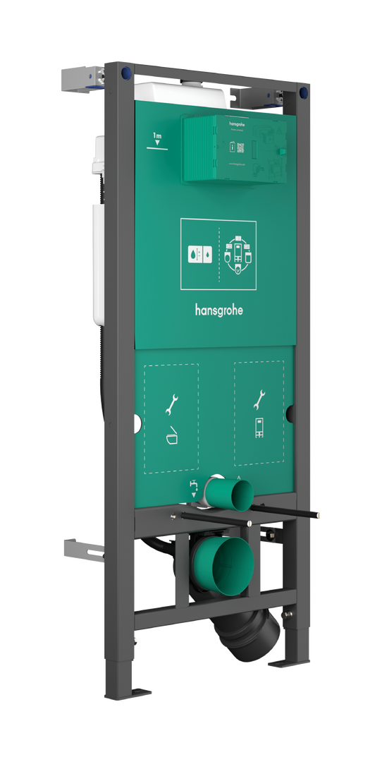 Inbyggnadscistern 1120 för vägghängd toalett