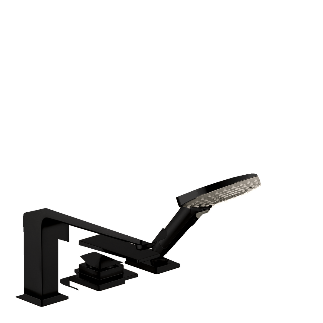 3-Hole Roman Tub Set Trim with Lever Handle and 1.75 GPM Handshower