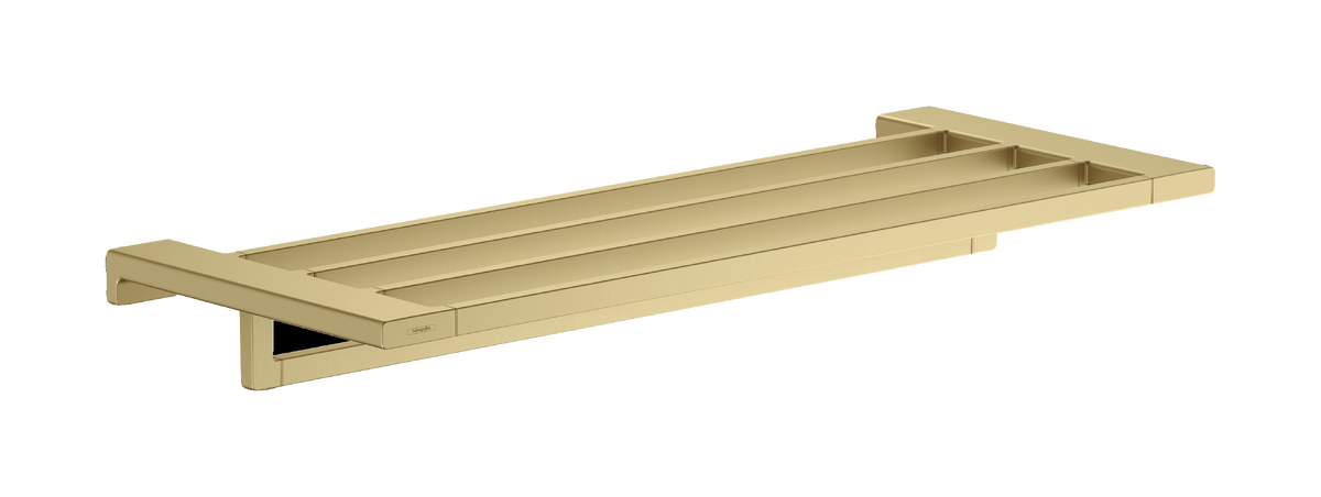 Hansgrohe RainDrain Flex Fertigset Duschrinne 100 cm kürzbar zur Wandmontage, polished gold