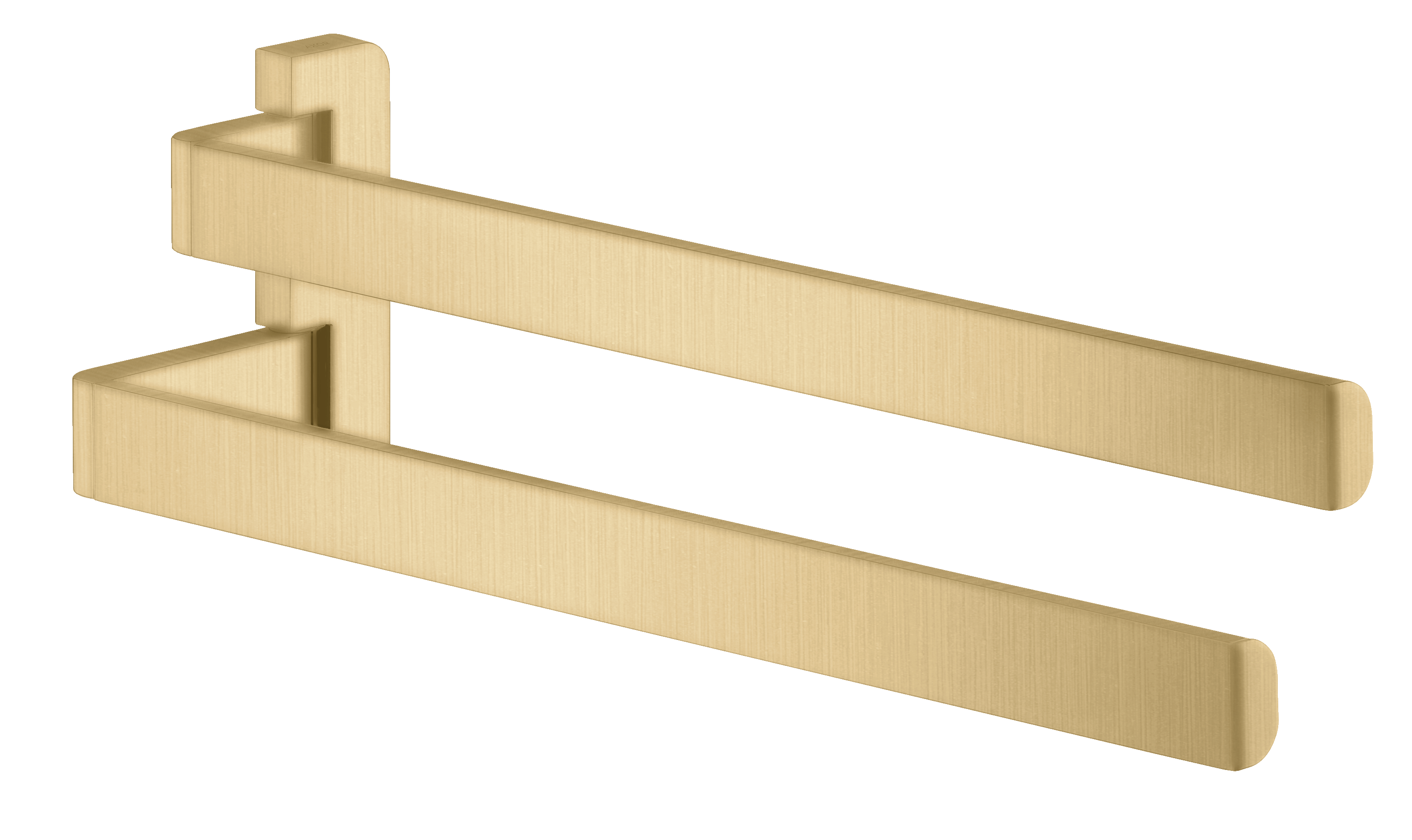 Towel holder twin-handle