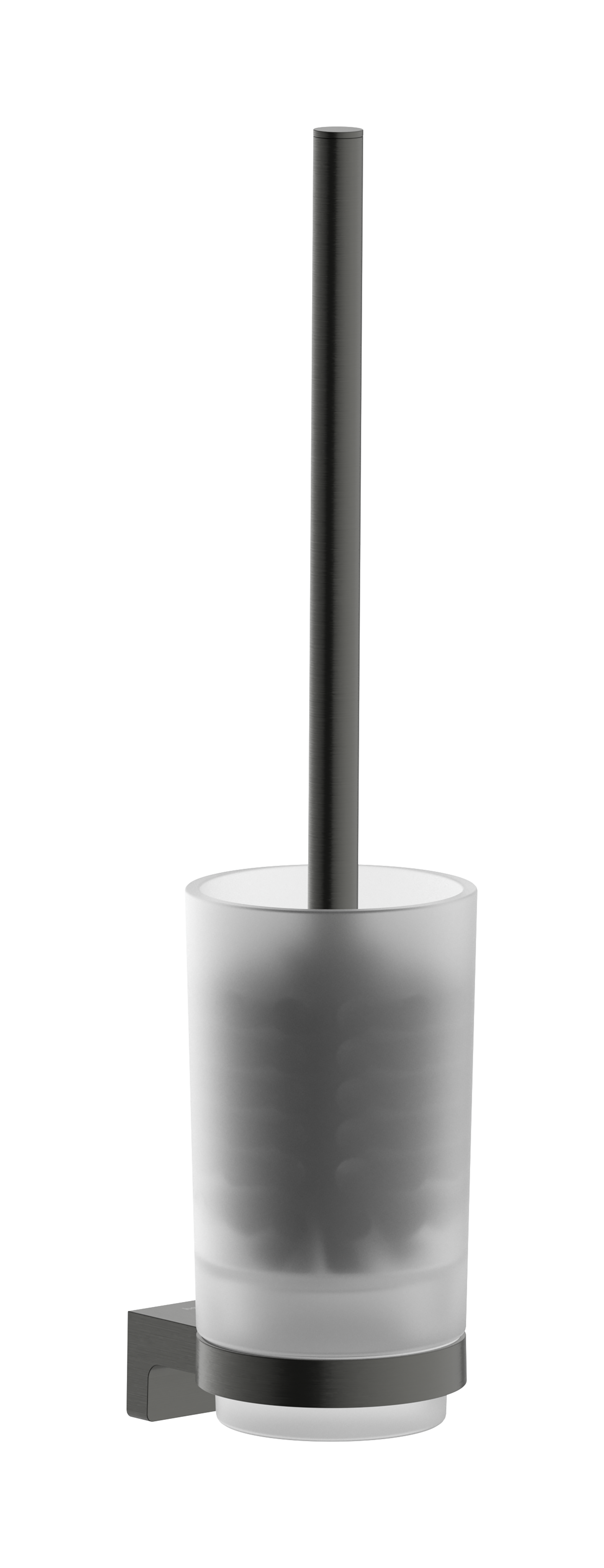 Toilet brush holder wall-mounted