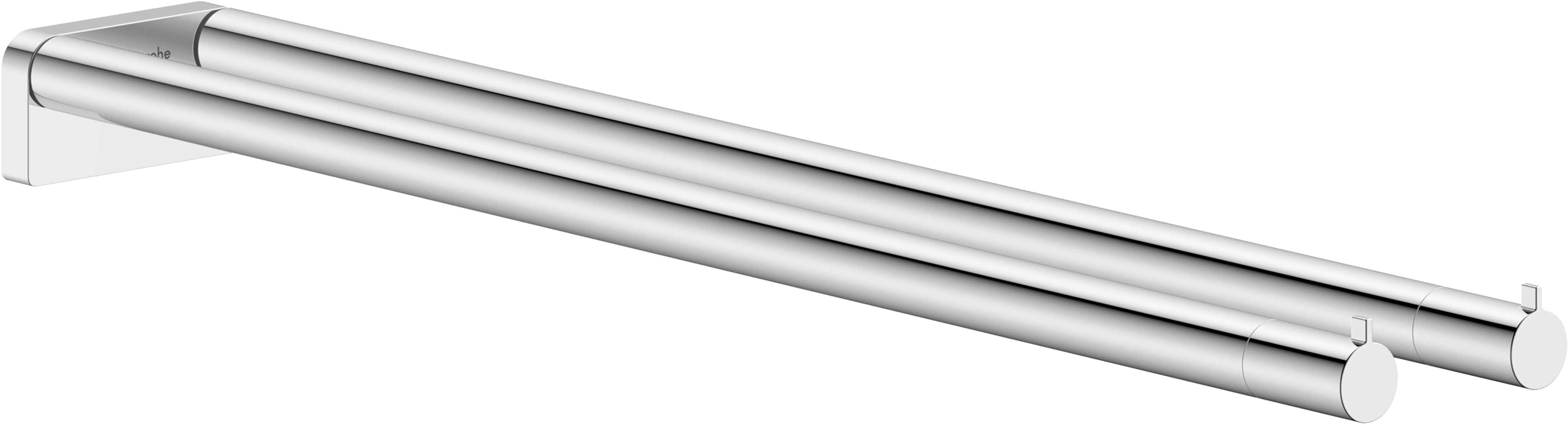 Towel holder twin-handle