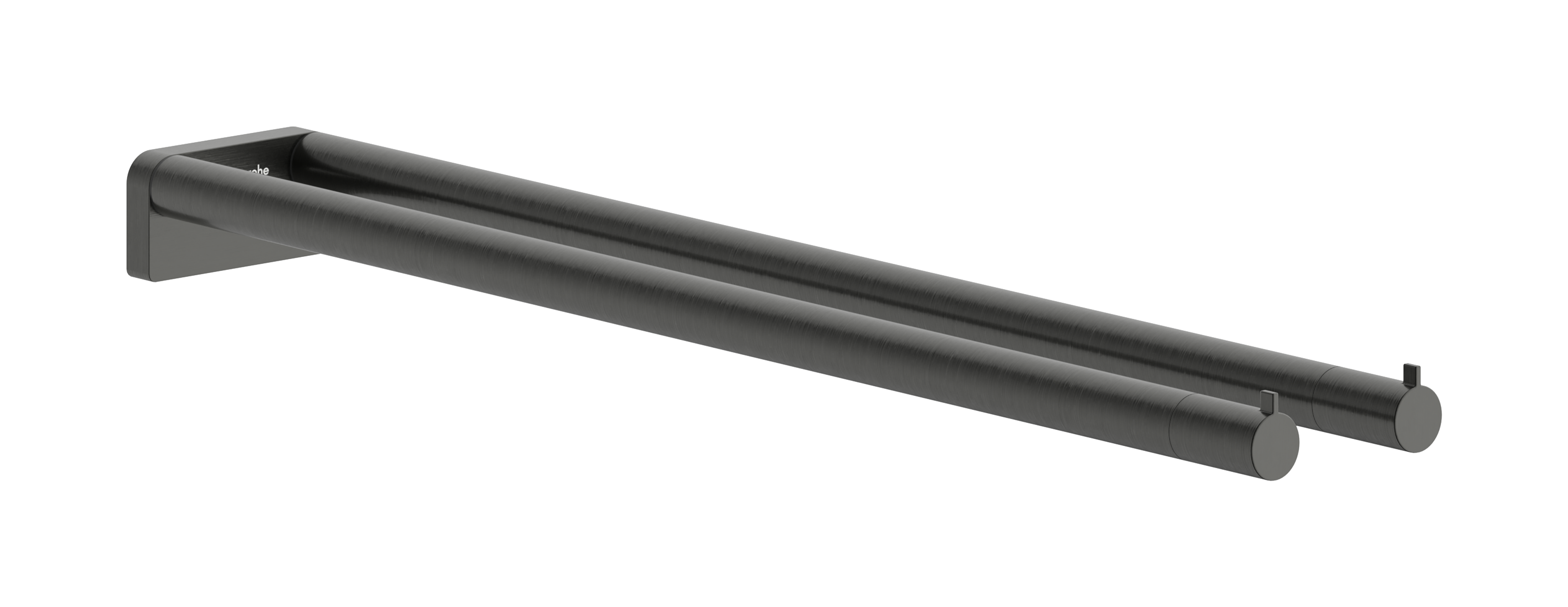 Towel holder twin-handle