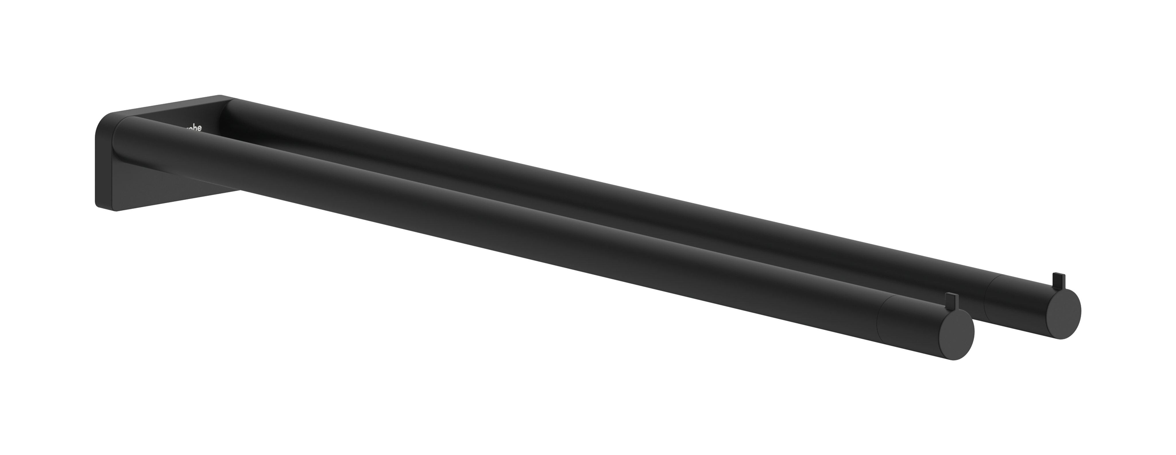 Towel holder twin-handle
