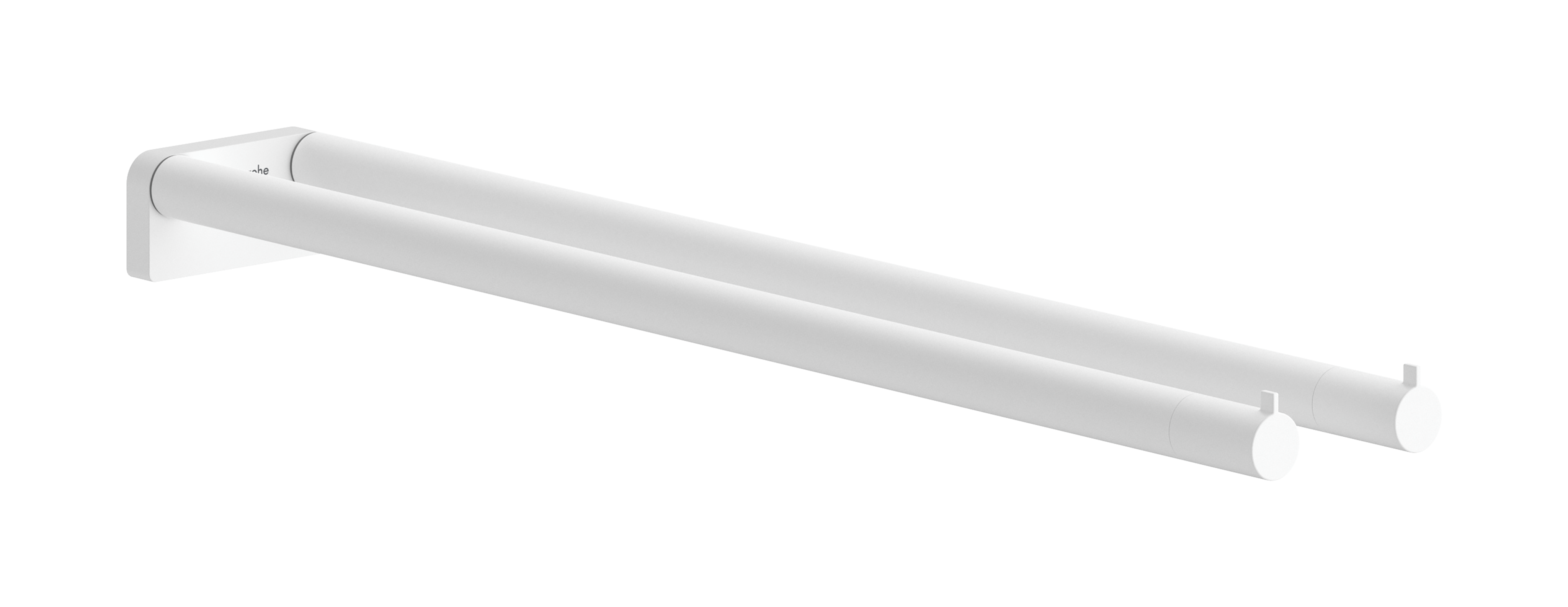 Towel holder twin-handle