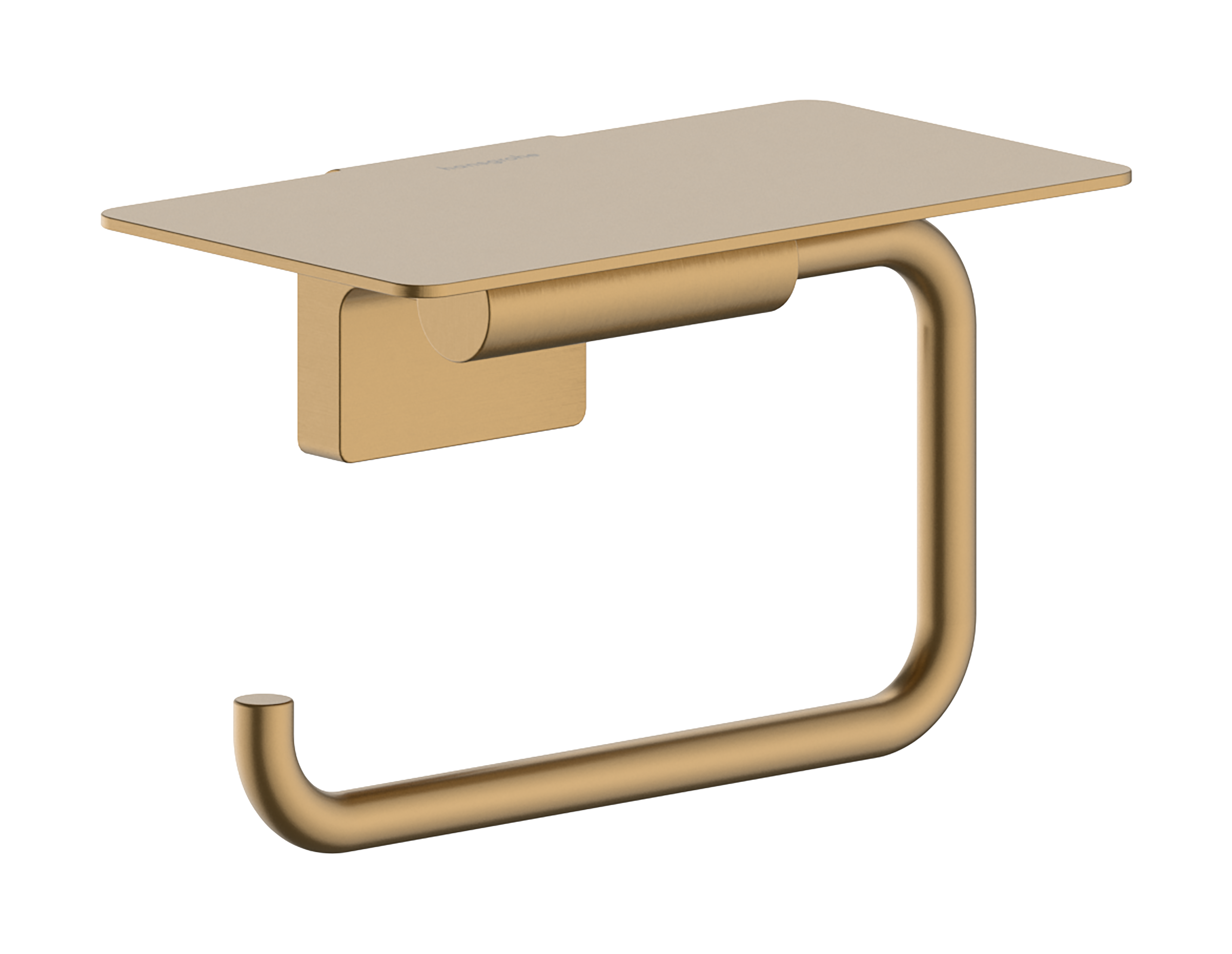 Roll holder with shelf