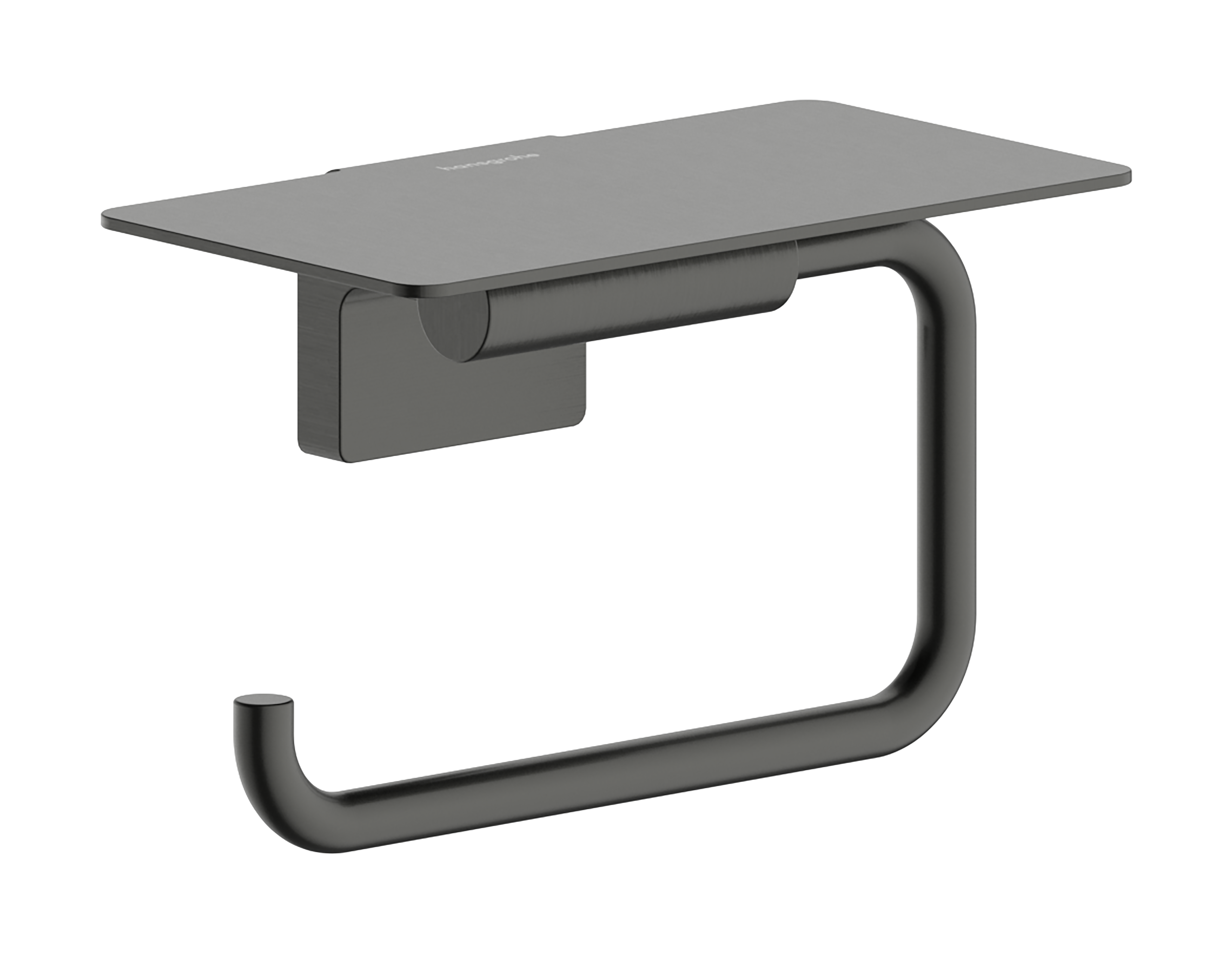 Roll holder with shelf