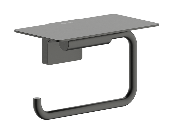 Roll holder with shelf