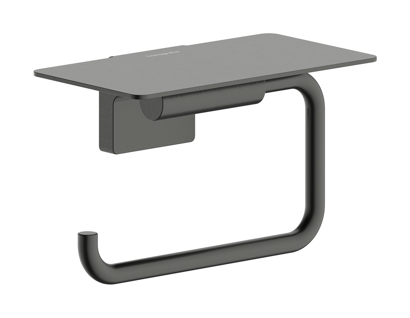 Roll holder with shelf