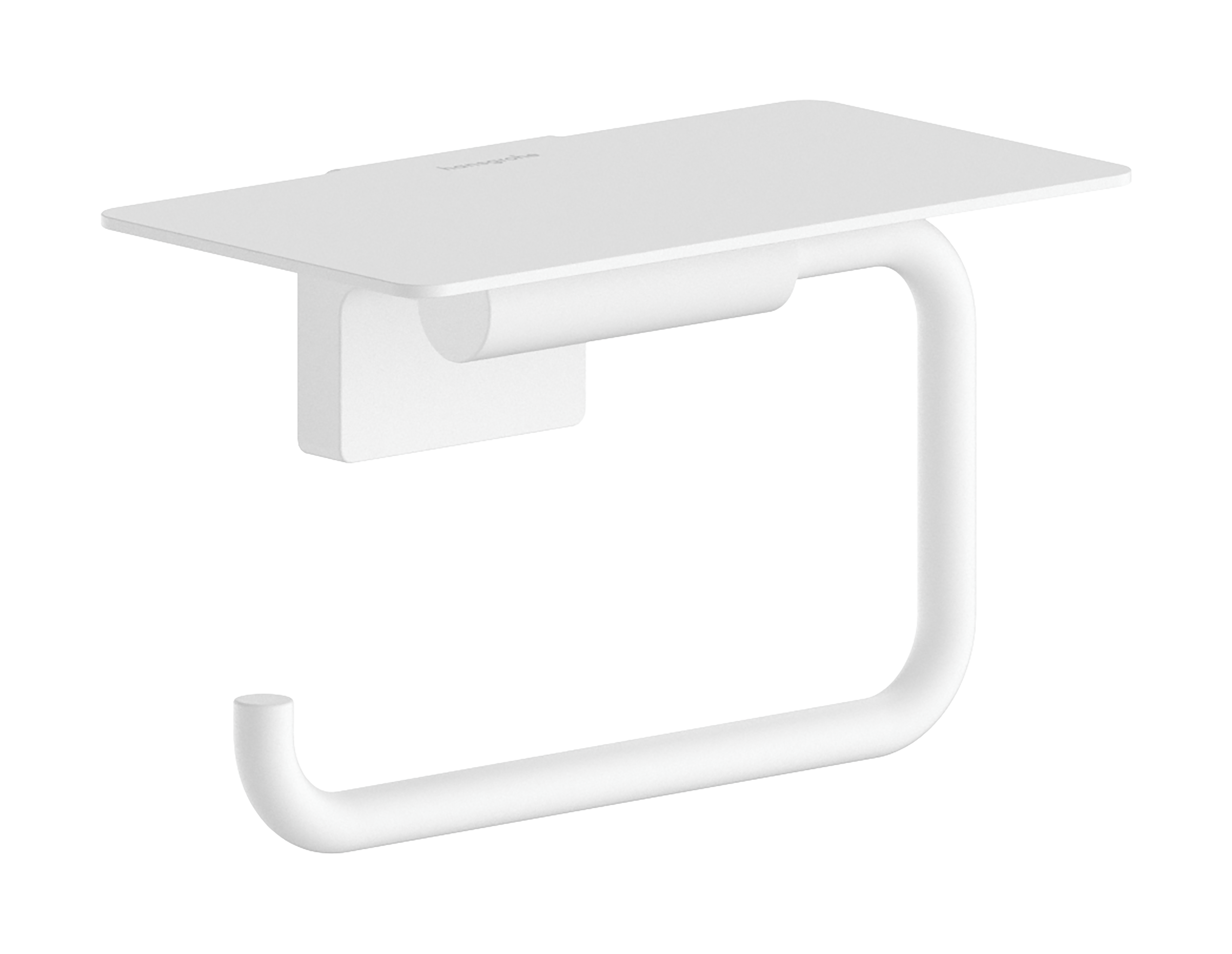 Roll holder with shelf
