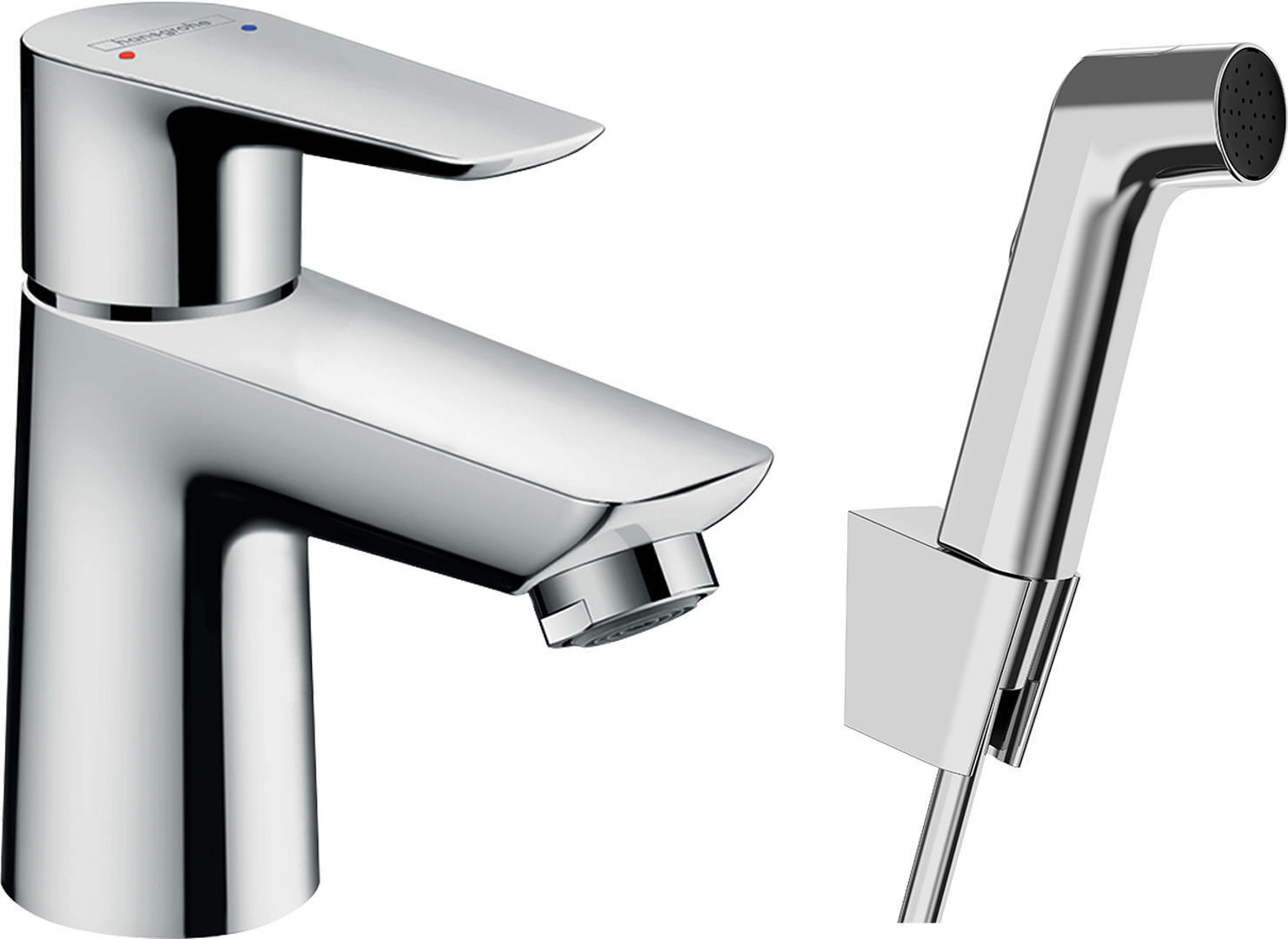 Jednoručna miješalica za umivaonik s ručnim tušem za bide i crijevom 160 cm