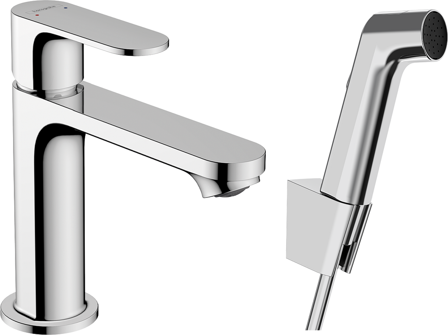 1-greps servantarmatur 110 med bidettedusj og 160 cm dusjslange uten bunnventil