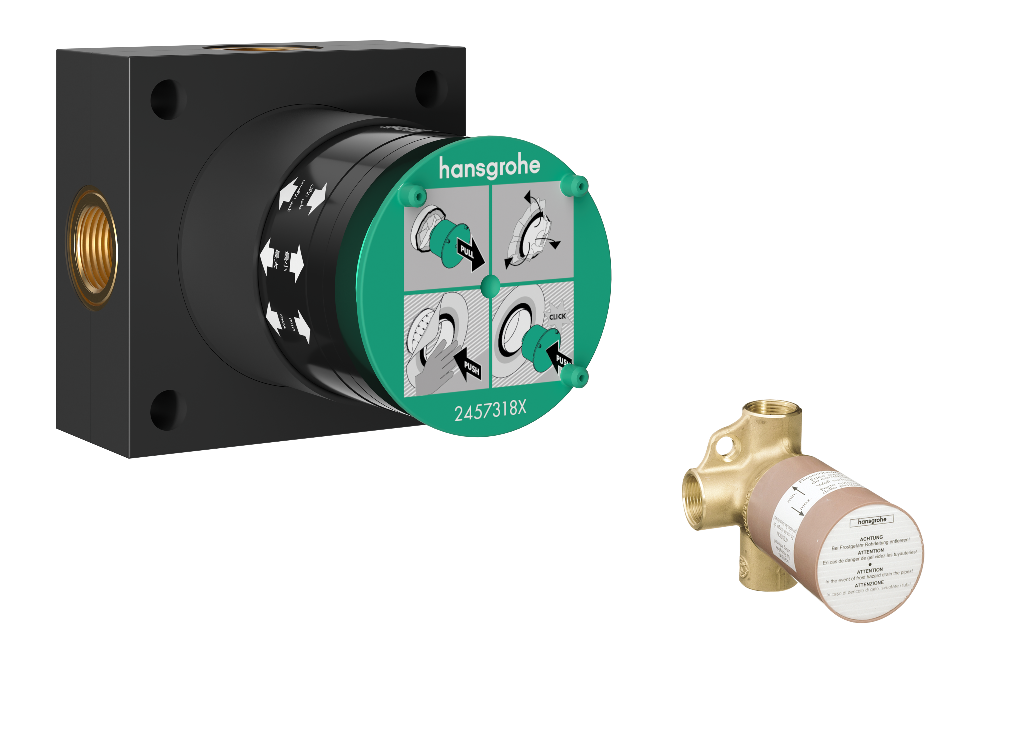 Rough 2-Jet Showerhead