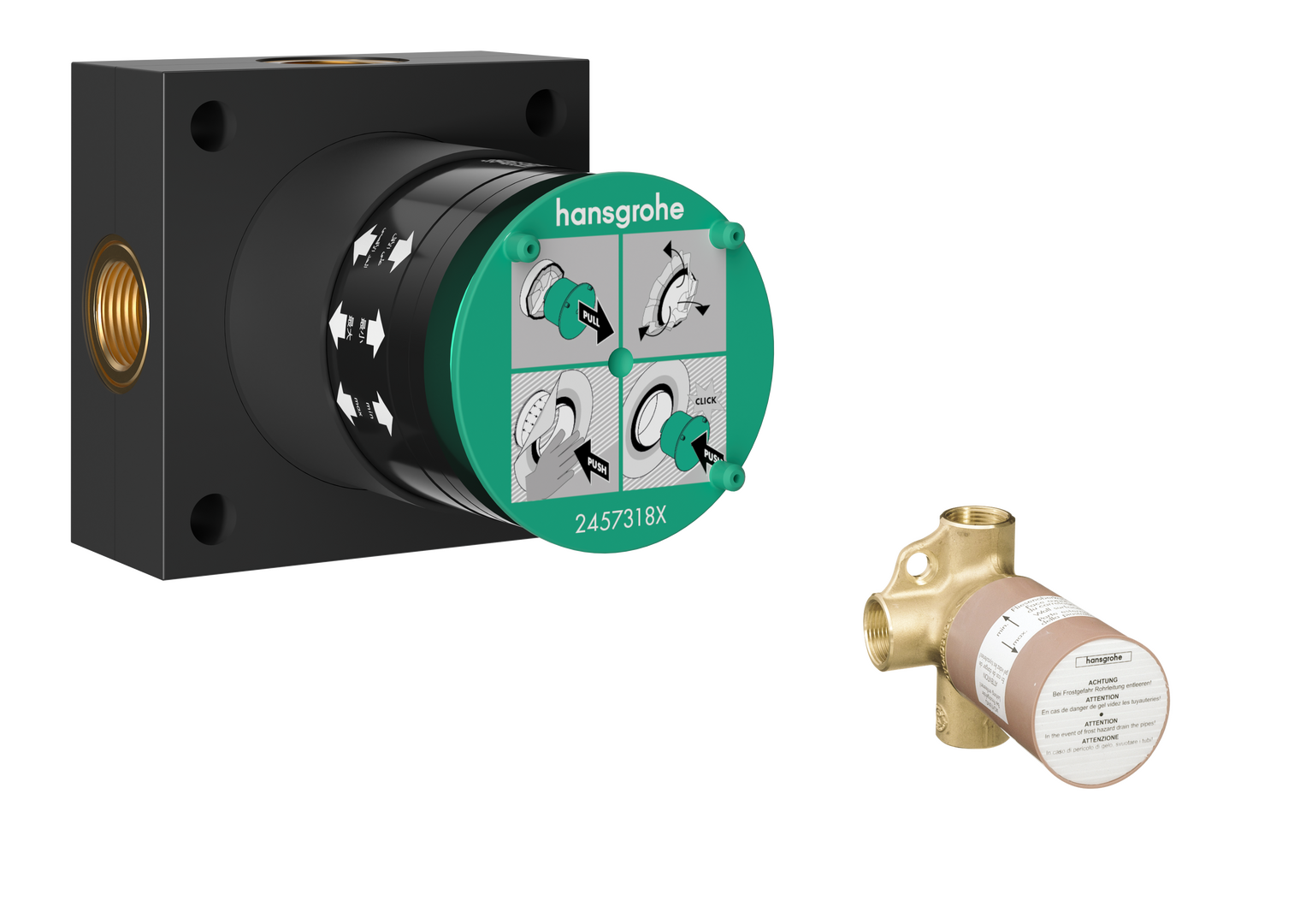 Rough 2-Jet Showerhead