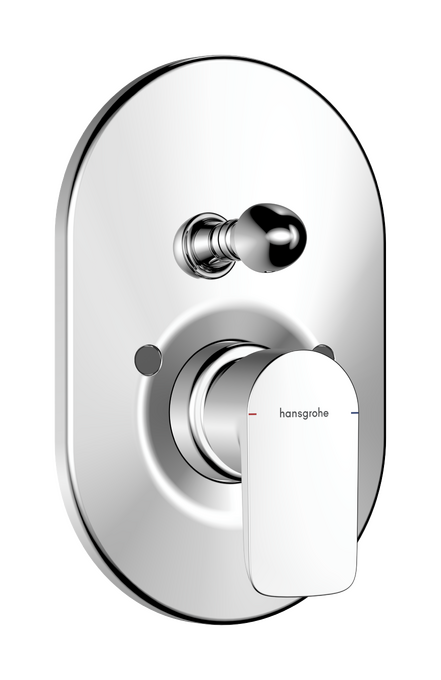 Single lever bath mixer for concealed installation