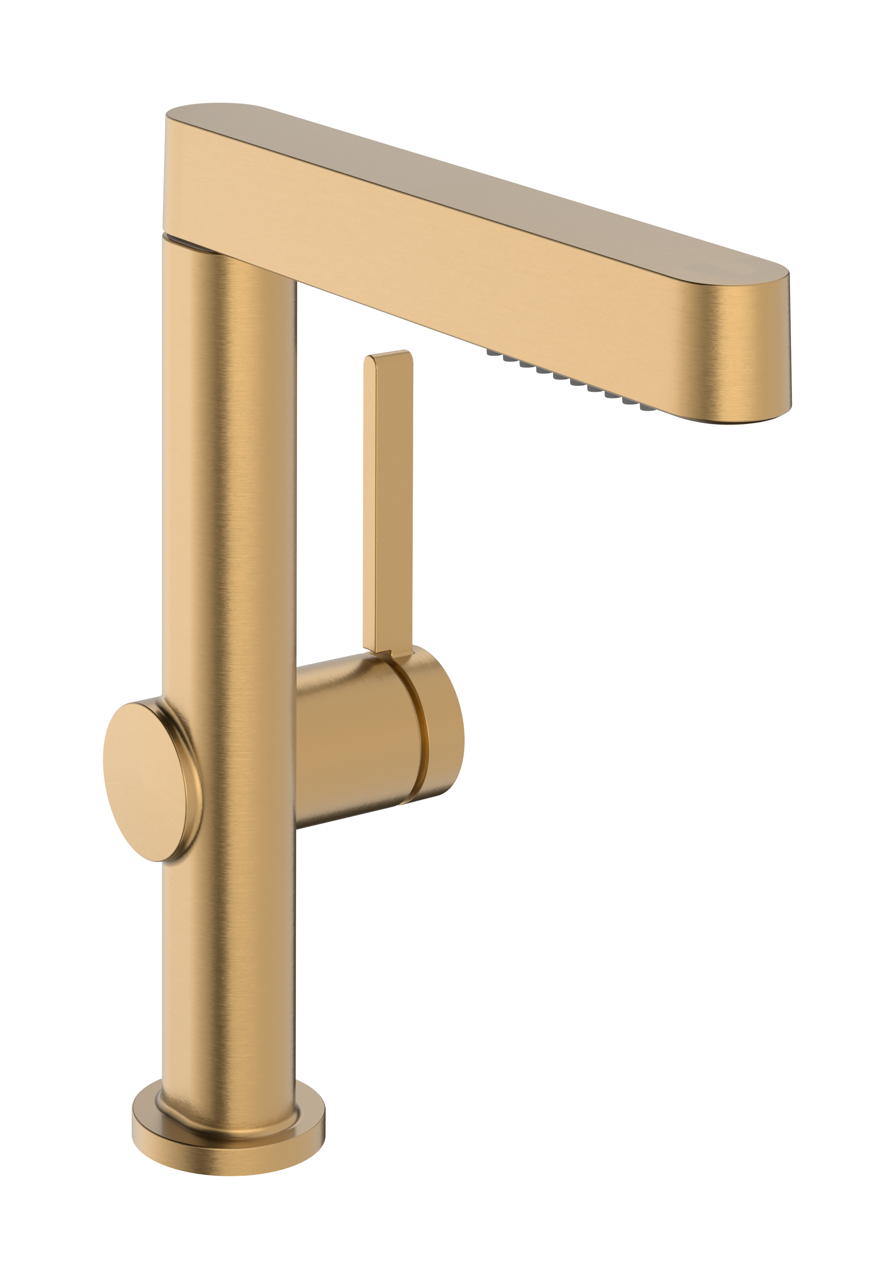 Single lever basin mixer 230 with swivel spout and push-open waste set