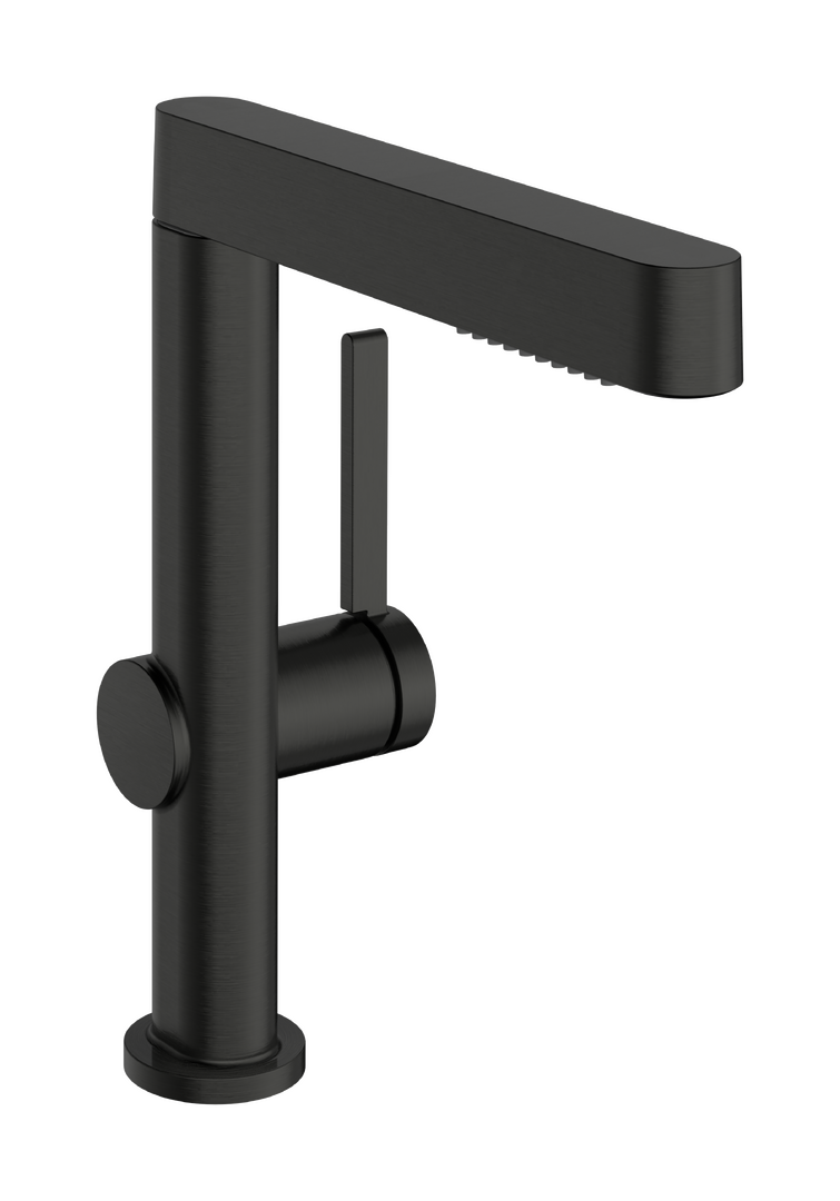 Páková umyvadlová baterie 230 s otočným výtokem a odtokovou soupravou Push-Open