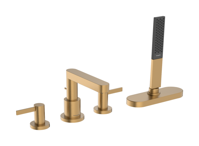 4-hole rim mounted bath mixer with sBox