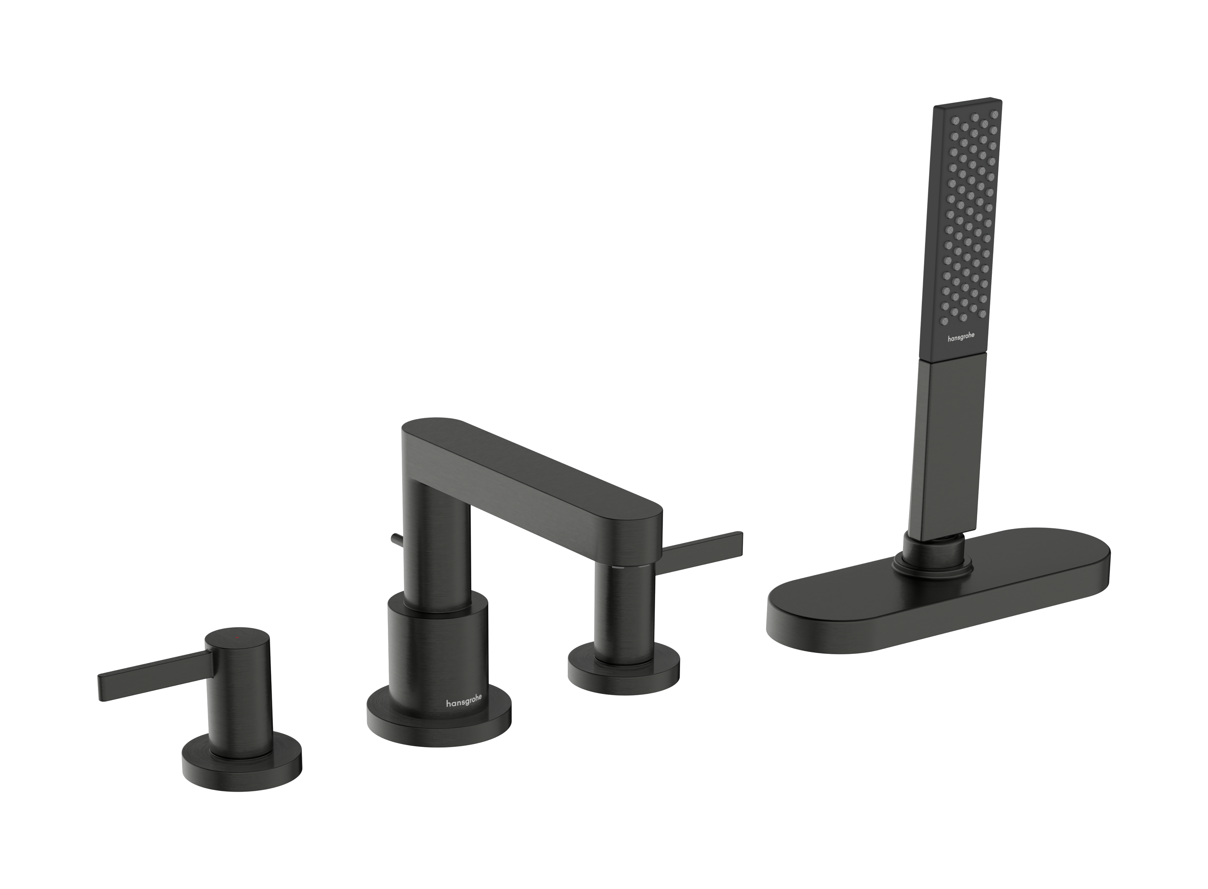 4-hole rim mounted bath mixer with sBox