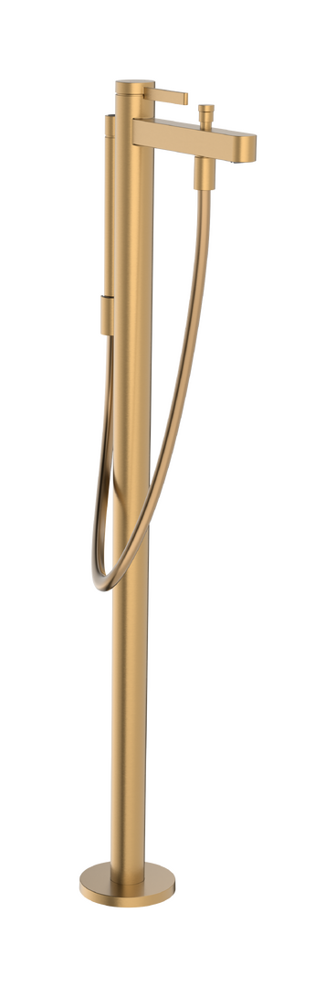 1-grepps badkarsblandare för golvmontering