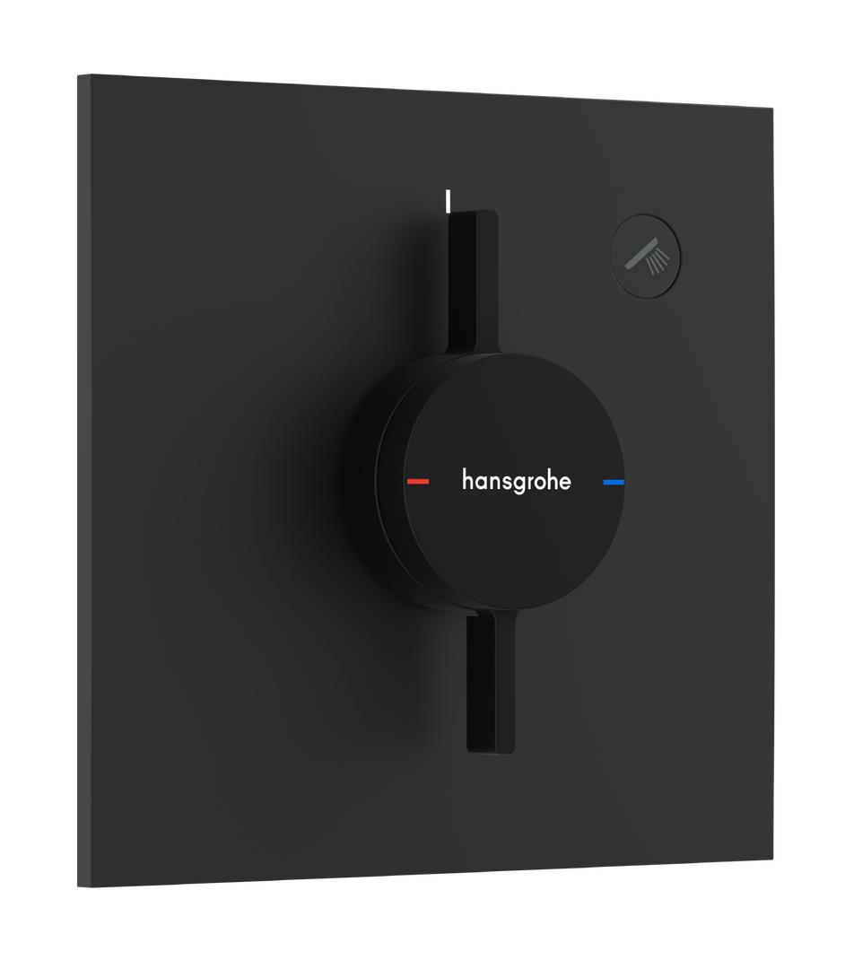 Mixer for concealed installation for 1 function