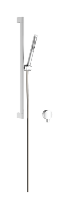Shower set 100 1jet EcoSmart+ with shower bar 65 cm and wall outlet